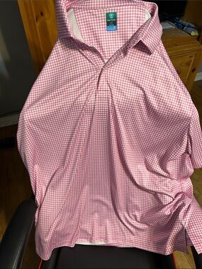 Pro tour Men’s Pink Gingham Dress Shirt
